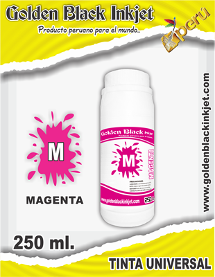Frasco 250ml de Tinta MAGENTA para Recarga de Cartuchos HP, Canon, Lexmark